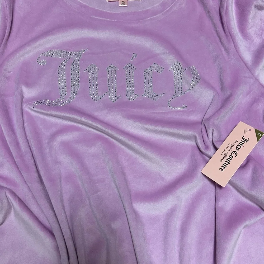 Juicy Couture Velour Lavender Sleep Dress Gown